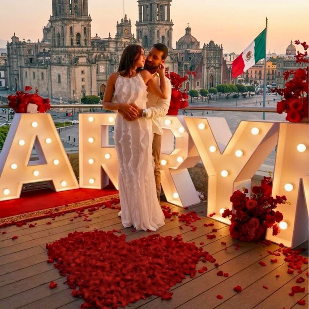 Ideas para pedir matrimonio con picnic romántico al atardecer en CDMX